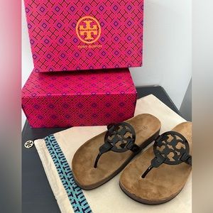 Tory Burch, Miller Cloud Patent Leather/ Cork sandals, W 7.5,